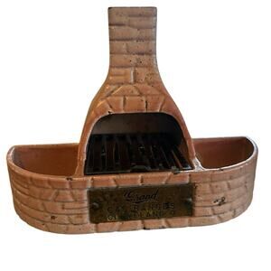 VTG antique Grand Gas Ranges Cleveland, OH Cast Iron Advertising Match Ashtray